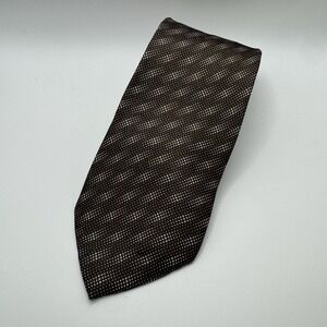 Giorgio Armani‎ Geometric Print Neck Tie Italy Classy Boujee Silk FAIR